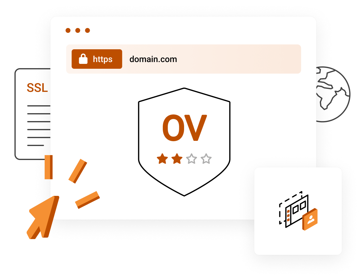 SSL Certificates - Ideal for more sensitive webpages such as login pages