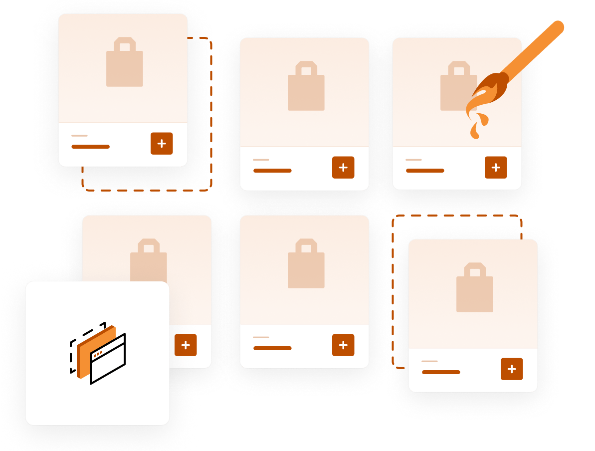 Site Builder -  Creating an impressive online store is effortless