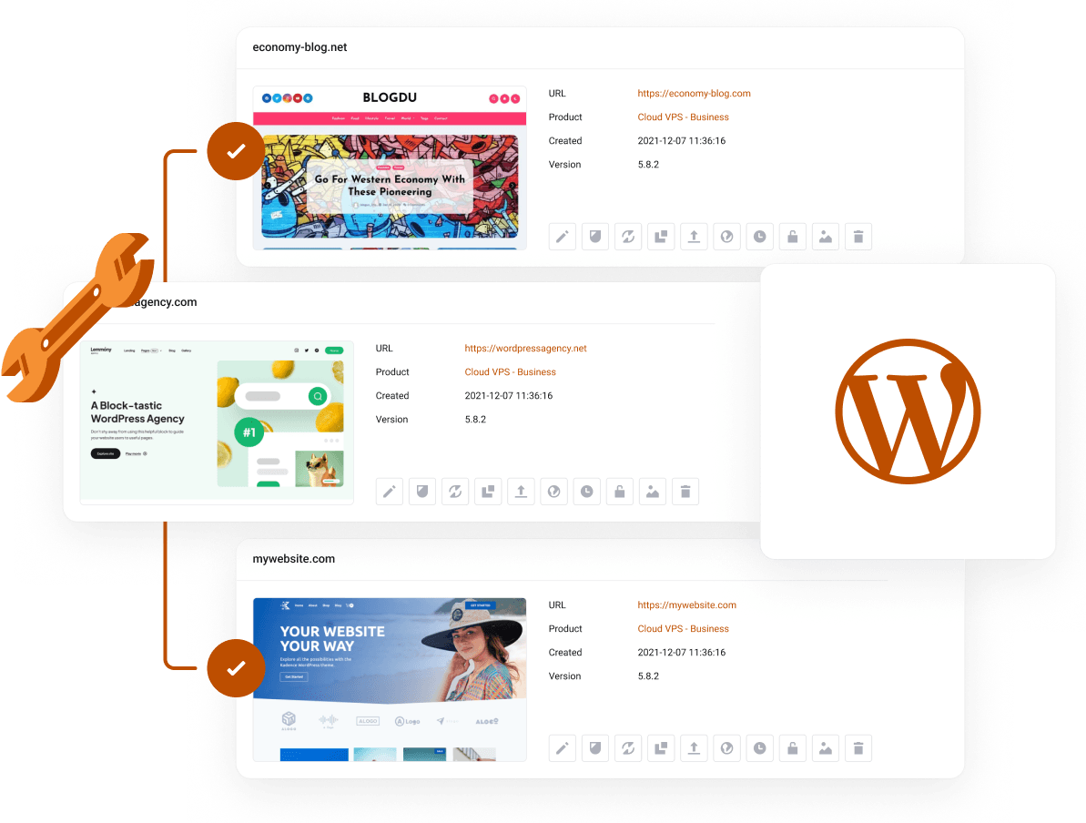 WordPress Hosting - All-in-one WordPress dashboard