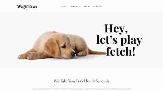 Website Builder - Wag & Paws